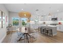 Modern kitchen with an island, stainless steel appliances, and ample counter space, perfect for cooking at 5351 Bridge St # 41, Tampa, FL 33611
