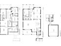 Detailed floor plan showcasing the layout of the home's first and second floors, along with the garage at 2402 N Glenwood Dr, Tampa, FL 33602