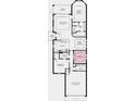 Detailed floor plan showing the layout of the home, including the kitchen, bedrooms, great room, and lanai at 29463 Velletri Ln, Wesley Chapel, FL 33543