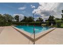 Community pool surrounded by lush landscaping, offering a serene escape at 16519 Brigadoon Drive, Tampa, FL 33618