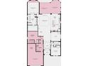 Detailed floor plan showcasing the layout of a single-story home with a spacious great room and three-car garage at 11326 Viani Ter, Palmetto, FL 34221