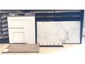 Display of premium interior design samples for flooring, cabinetry, and countertops at 11326 Viani Ter, Palmetto, FL 34221