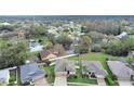 Spacious residential neighborhood featuring pond views and mature trees in a peaceful community at 4644 Braesgate Ct, Land O Lakes, FL 34639