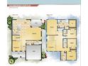 Peregrine floor plan featuring two levels, with a kitchen, nook, and lanai on the main floor and a Primary suite upstairs at 4017 W North B St, Tampa, FL 33607