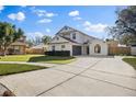 Charming two-story home features a well-manicured lawn and a convenient two-car garage at 1801 Rudder Dr, Valrico, FL 33594
