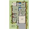 Detailed floor plan showcasing the layout of the home with measurements at 22442 Peachland Blvd, Port Charlotte, FL 33954