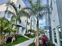 Modern townhome complex featuring well-manicured lawns and a variety of vibrant palm trees at 879 6Th S Ave, St Petersburg, FL 33701