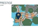 Community map showing the location of the neighborhood surrounded by natural preserves and lakes at 17069 Moonflower Dr, Venice, FL 34293