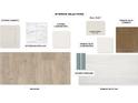 Interior design selections showcasing kitchen cabinets, countertops, backsplash, bathroom cabinets, tile, paint, and flooring samples at 3719 109Th Street East, Palmetto, FL 34221