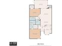Detailed floor plan showcasing the layout and dimensions of the home's living spaces at 2446 Bentley Dr, Palm Harbor, FL 34684