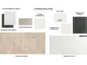 Interior selections showcasing cabinet colors, backsplash, counter tops, flooring, paint, and bath tile at 3714 109Th Street East, Palmetto, FL 34221