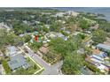 Aerial view of the house in a leafy neighborhood close to the bay and city at 400 5Th S Ave, Safety Harbor, FL 34695