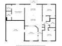 Detailed floor plan with dimensions for each room in the home at 2156 Deltona Blvd, Spring Hill, FL 34606