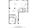 First floor plan featuring kitchen, living room, dining area, bedroom, and bathrooms at 12225 Lake Blvd, New Port Richey, FL 34655