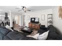 Open-concept living room offering seamless flow to kitchen and stylish furniture at 4346 10Th N Ave, St Petersburg, FL 33713