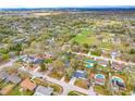 Expansive aerial shot of a residential neighborhood featuring lush green trees, parks, and community amenities at 1710 Orange Hill Way, Brandon, FL 33510