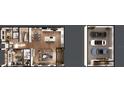 Detailed floor plan showcasing the layout, kitchen island, and a three-car garage at 2711 13Th N St, St Petersburg, FL 33704