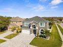Charming two-story home with a well-kept lawn, paved driveway, and a convenient two-car garage at 3654 Beneraid St, Land O Lakes, FL 34638