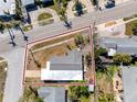 Aerial view of the property showcasing its location and boundaries surrounded by neighborhood homes at 479 80Th Way, St Pete Beach, FL 33706