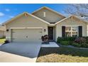 Lovely one-story home boasts a two-car garage, neat landscaping, and a welcoming front door, ideal for any homeowner at 36707 Goffaux Loop, Zephyrhills, FL 33541