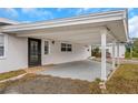 Carport and entryway showing the covered parking and front door at 5813 18Th S Ave, Gulfport, FL 33707