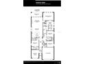 Detailed floor plan showcasing the layout of the 2566F design, with four bedrooms, three bathrooms, and spacious living areas at 306 Holly Bank Ave, Nokomis, FL 34275