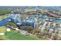 Aerial view of the condo complex showing the golf course, lakes, and surrounding community at 2333 Feather Sound Dr # A308, Clearwater, FL 33762