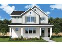 Two-story home featuring modern design and a well-manicured front lawn at 615 48Th N Ave, St Petersburg, FL 33703