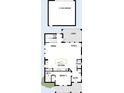 First floor plan features a two-car garage, kitchen, dining room, lanai, bedroom, and entry at 615 48Th N Ave, St Petersburg, FL 33703
