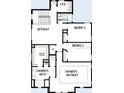 Second floor plan featuring three bedrooms, two bathrooms, retreat, and owner's retreat at 615 48Th N Ave, St Petersburg, FL 33703