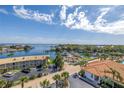 High-angle shot offering views of the waterfront with a balcony and boat parking at 1325 Snell Isle Ne Blvd # 611, St Petersburg, FL 33704