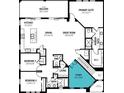 Upstairs floor plan featuring a kitchen, dining room, primary suite, and two bedrooms at 12785 Jade Empress Loop # 201, Venice, FL 34293
