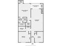 Detailed floor plan showcasing the layout of the house at 142 Lakeview Way # 142, Oldsmar, FL 34677