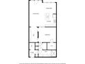 Floor plan showing living room, kitchen, dining area, bedroom, bathroom and W.I.C at 175 2Nd S St # 1014, St Petersburg, FL 33701