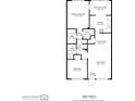 Detailed floorplan of the property, showing the layout of rooms and total square footage at 4715 Bay Ne St # 323, St Petersburg, FL 33703