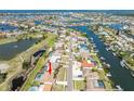 Waterfront community with homes nestled along canals and the open bay at 736 Flamingo Dr, Apollo Beach, FL 33572