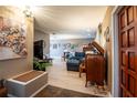 Inviting living room featuring a cozy seating area and stylish decor at 736 Flamingo Dr, Apollo Beach, FL 33572