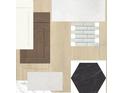 Selection of designer cabinet colors, countertops, backsplash, and flooring options at 7263 Kodiak Ln, Sarasota, FL 34240