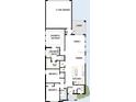 Detailed floor plan showcasing the layout of the home, including bedrooms, kitchen, and lanai at 7263 Kodiak Ln, Sarasota, FL 34240