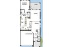 Open-concept floor plan showcases a spacious layout with a kitchen, dining, and Gathering area at 28740 Jujube Rd, Wesley Chapel, FL 33543