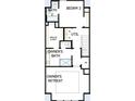 Third floorplan showing owner's suite, bed 2, baths, walk-in closets and utililty room at 6605 N Nebraska Ave # 29, Tampa, FL 33604