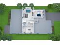 Upstairs floor plan featuring two bedrooms and game room at 2497 Orange Harvest Pl, Seffner, FL 33584