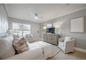 Bright living room featuring modern decor, comfortable seating, and natural light at 2918 W Ellis Dr, Tampa, FL 33611