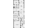 Detailed floor plan showing layout of bedrooms, kitchen, and living spaces at 746 Steel Dr, Apollo Beach, FL 33572