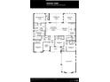 Floor plan for a home featuring 4 bedrooms, a covered lanai, and a 3-car garage at 5047 Summit View Dr, Brooksville, FL 34601