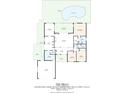 Detailed floor plan showcasing the layout of the property, including room dimensions and overall square footage at 11712 Palmer Dr, Tampa, FL 33624