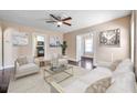 Comfortable living room featuring modern décor, hardwood floors, and neutral color palette at 689 Paris S Ave, St Petersburg, FL 33701