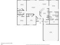 Detailed floorplan showcasing the layout with bedrooms, bathrooms, kitchen, and living areas at 5134 Jenson Ave, Spring Hill, FL 34608