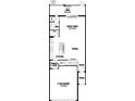Floor plan with a 2-car garage, kitchen, dining room, great room, lanai, pantry, and powder room at 3473 Timber Crossing Ave, Brandon, FL 33511