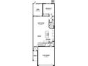 Detailed floor plan of the home featuring a great room, lanai, and two-car garage on the lower level at 3460 Timber Crossing Ave, Brandon, FL 33511